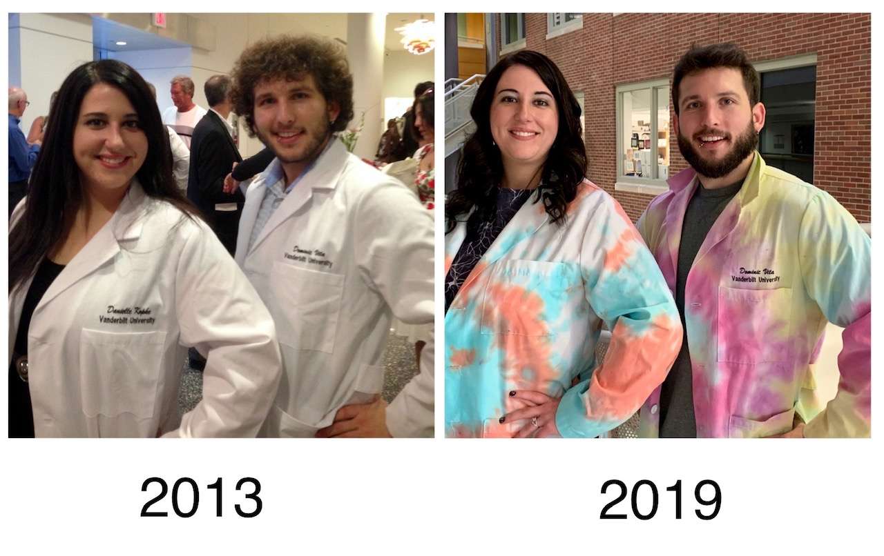 Danielle and Dom through the years