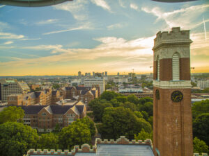 Aerial images of Vanderbilt Campus and Kirkland Hall (Daniel Dubois / Vanderbilt University)