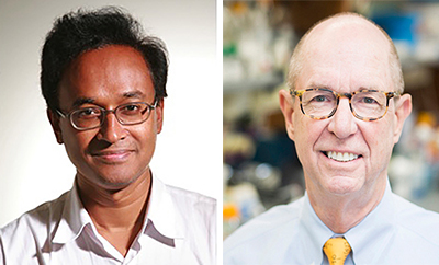 Headshots of Jashim Uddin (left) and Larry Marnett.