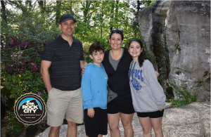 A picture of Brady and her family outside Chattanooga, Tennessee.