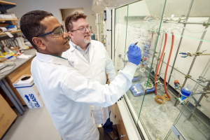 Photo of lab technicians. Photo: Harrison McClary/Vanderbilt University