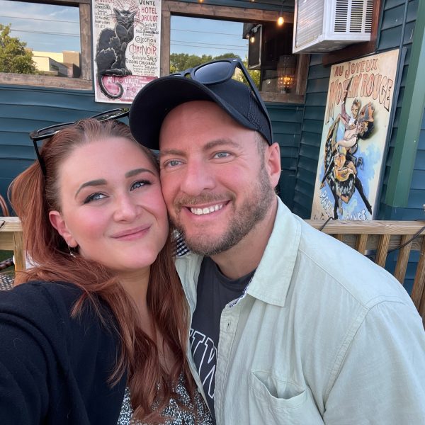 David Stiles (right) and wife