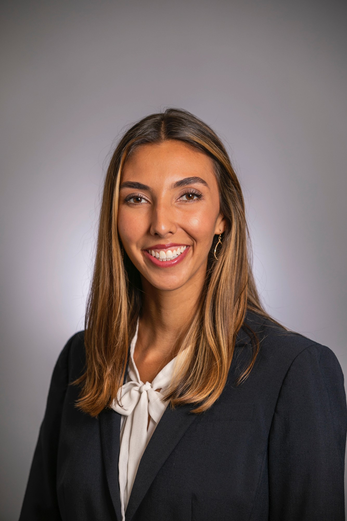 Woman poses for headshot