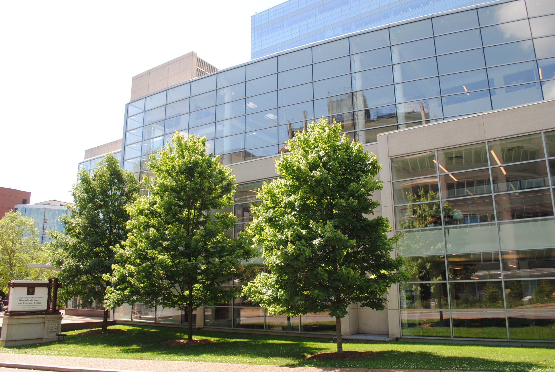 An aerial view of Vanderbilt's campus in autumn.