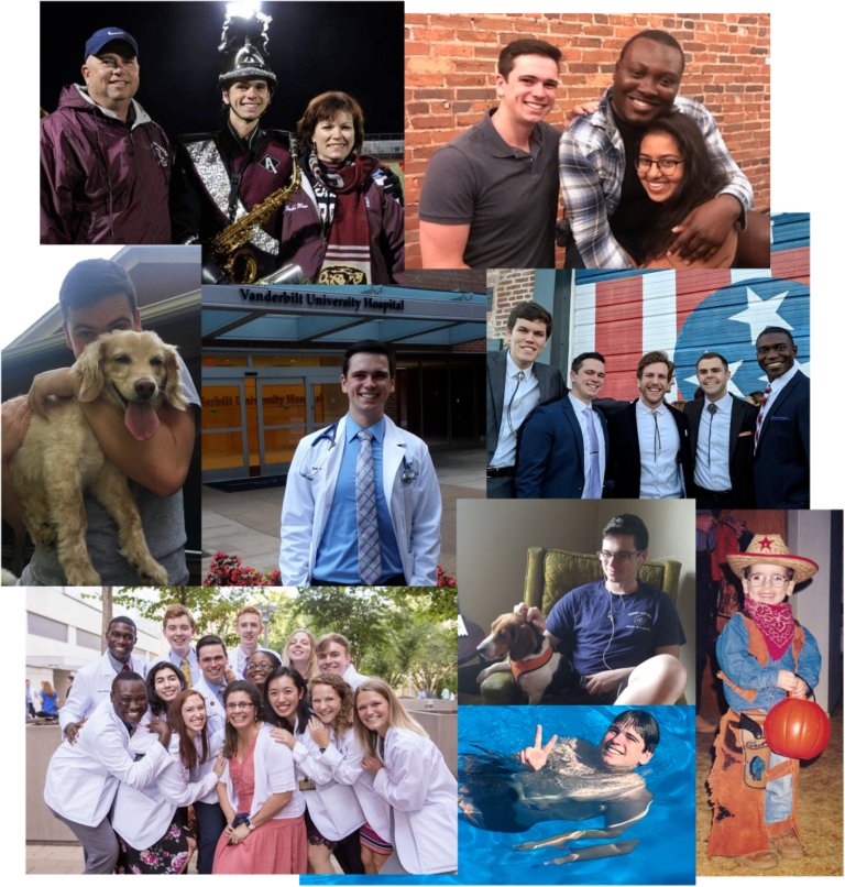 collage of photos remembering Zach Scott Jones