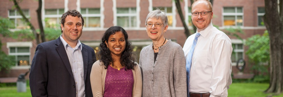 Kalpana Manthiram, MD, MSCI ’15 NIH Clinical Fellow, National Human Genome Research Institute, with her mentor Kathryn Edwards, MD and mentoring committee