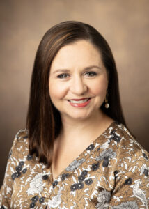 070124 Headshots Heather Aamodt Ridinger poses for a headshot in the Medical Center North photo studio on Monday, July 1, 2024 at Vanderbilt University Medical Center in Nashville, Tennessee.