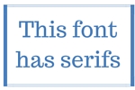 serifs