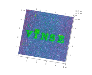 Lithographycally etched and imaged in VINSE facilities using Bruker Dimension Icon AFM