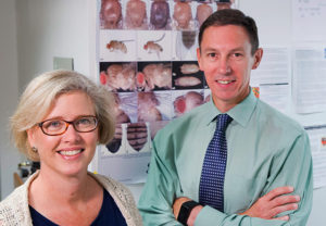 Prof. Andrea Page-McCaw and Shane Hutson
