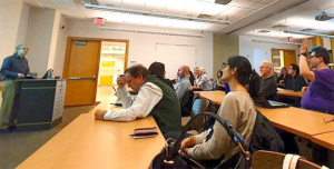 Ted speaks on Time Travel in Fiction in the Kissam Multipurpose Room