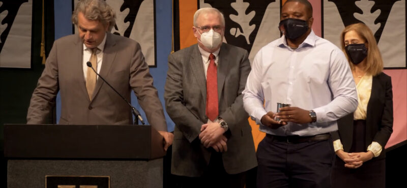 Professor Ndukaife receives Chancellor’s Award for Excellence in Research!