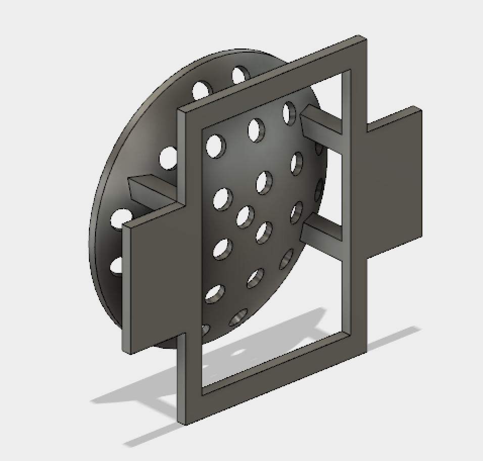 The finalized CAD design for the new perimeter dome.
