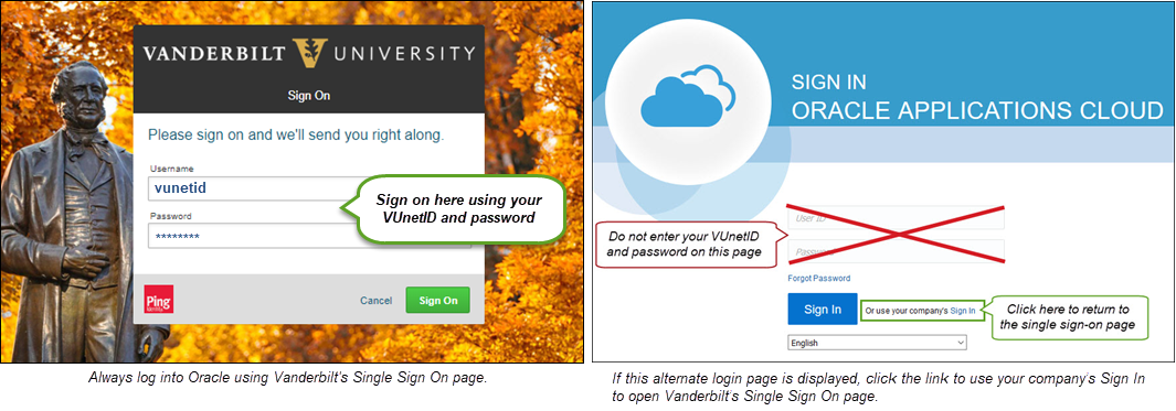 SingleSignOnvsOracleChooser