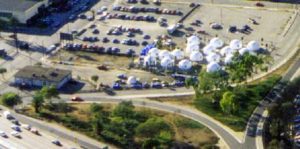 Dome village from the exterior.