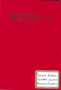 Cover of Deana's Pandemics course journal