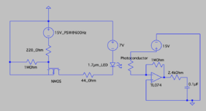 Fig. 3: LT-Spice Circuit Diagram of Device