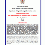 Macao Distinguished Lecture poster