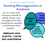 Resisting Microaggressions in the Academy