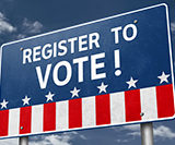 Register to Vote – roadsign information