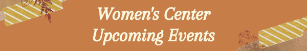Women's Center September 2021 Upcoming Events