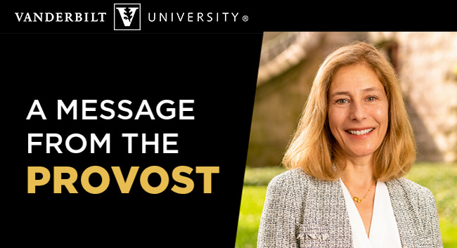 Provost Message E-Newsletter [Vanderbilt University]