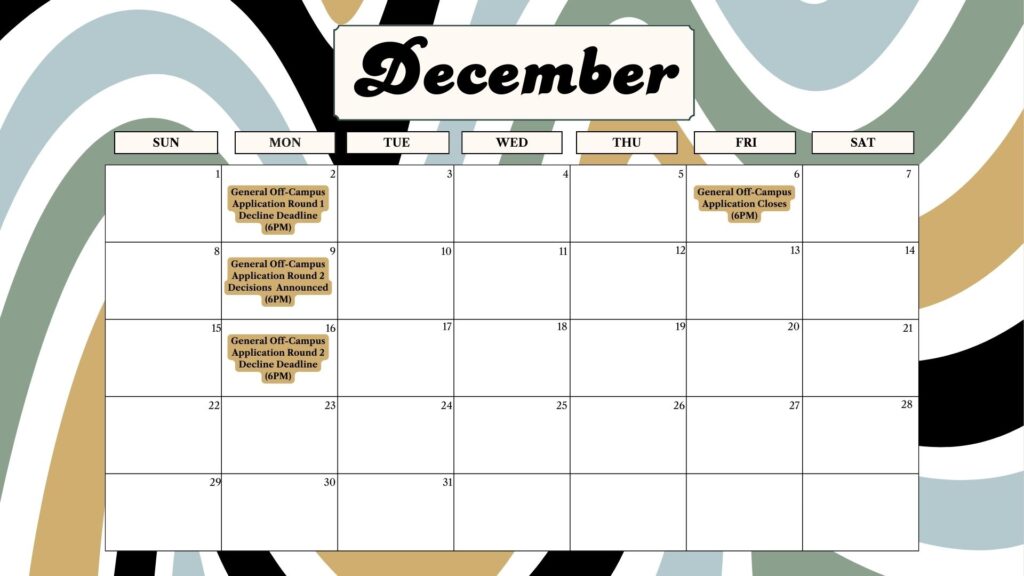 Calendar of Events Housing and Residential Experience Vanderbilt