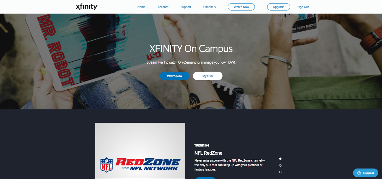 XFINITY On-Campus IPTV Service