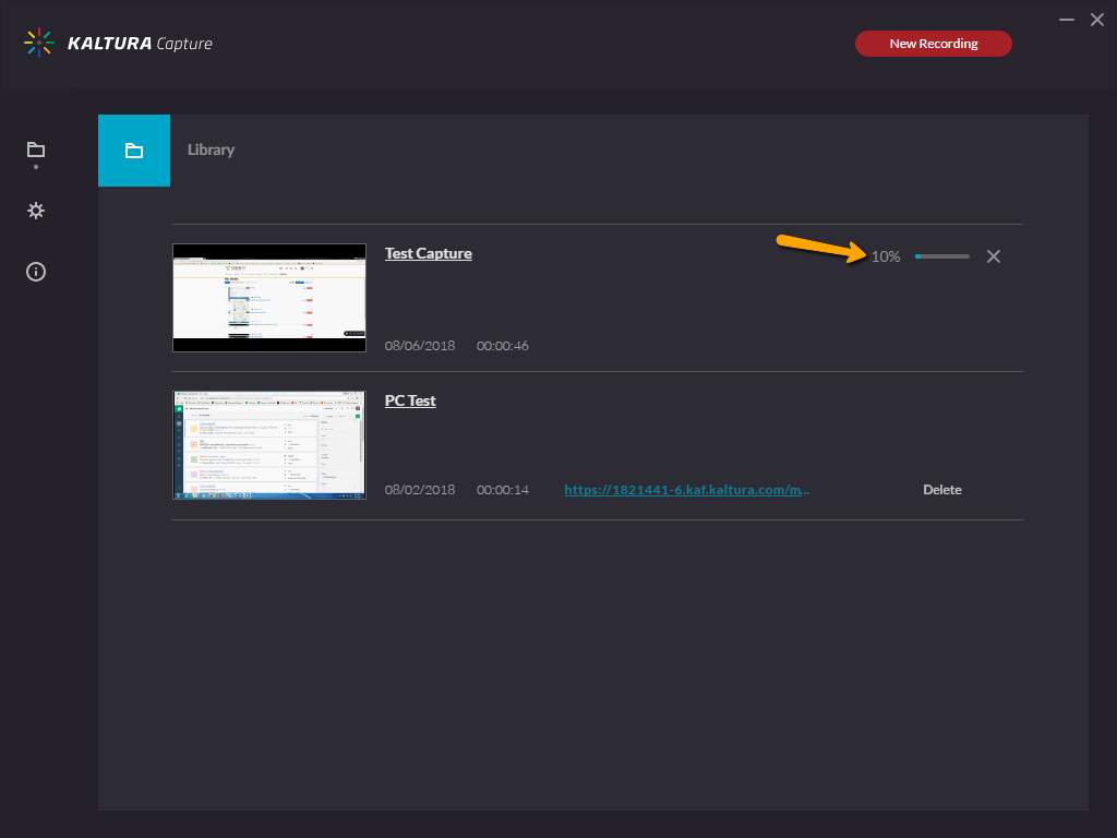 Turning your lecture slides into a Kaltura Capture video Brightspace