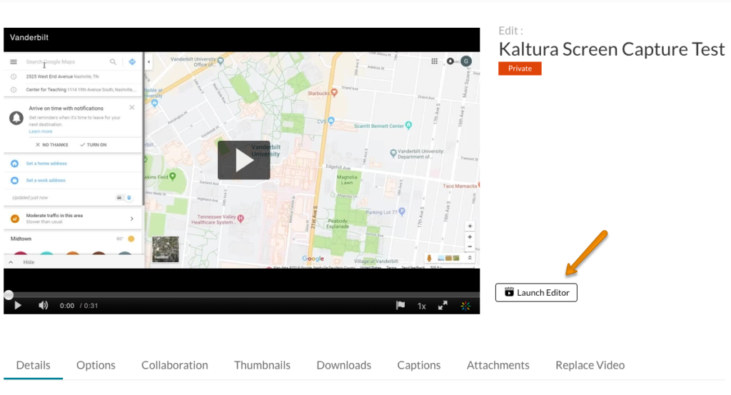 Editing your Kaltura video Brightspace Support Vanderbilt University