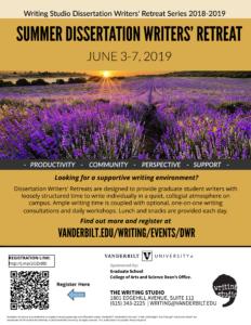 Poster for Dissertation Writers' Retreat