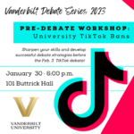 Jan 30 Pre-Debate Workshop