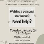 Personal Statement Workshop Jan 24 2023
