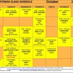 Octobers Fitness Class Schedule