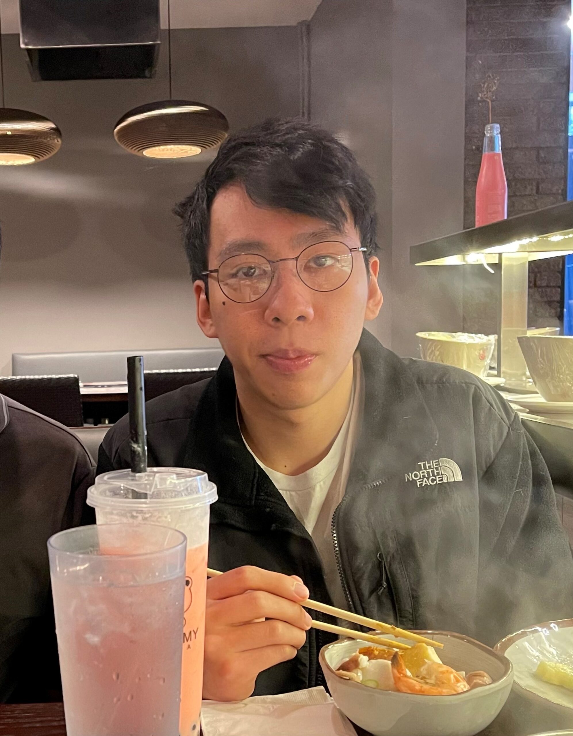 Kenneth Liao with meal