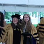 Jacquelyn Neal and Elizabeth Sigworth Westerberg before the May 12 hooding ceremony