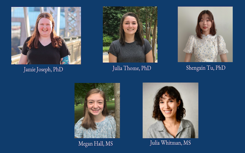 headshots of five graduating students August 2024