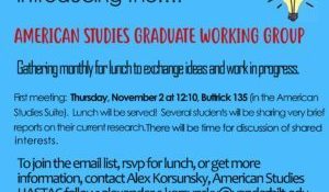 American Studies Graduate Working Group
