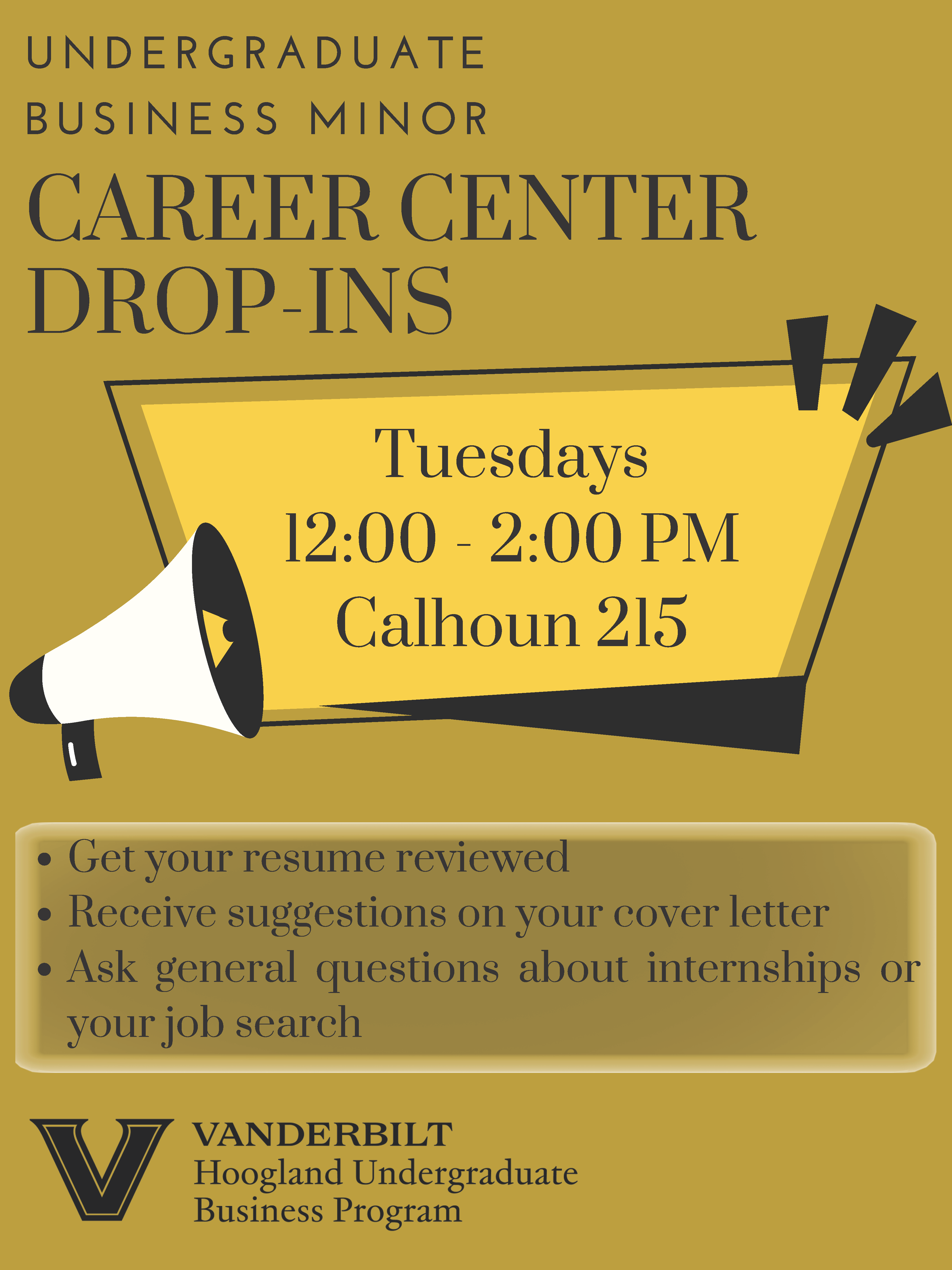 Career Center Hoogland Undergraduate Business Program Vanderbilt