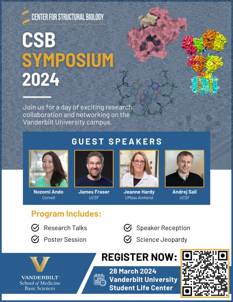 CSB Symposium 2024 Center for Structural Biology Vanderbilt University