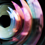 Close-up image of a camera lens