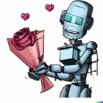DALL·E 2023-02-10 10.23.44 – valentines day gift from your cyborg lover, cartoon style