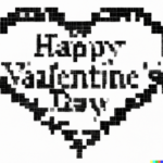DALL·E 2023-02-10 10.59.28 – valentine_s day heart, ascii art style, black and white