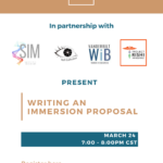 Writing an Immersion Proposal 3.24.21