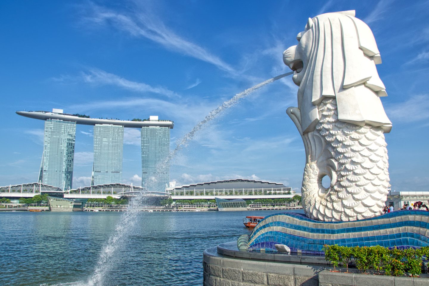 Merlion, by Uwe Schwarzbach, licensed under <a href='https://creativecommons.org/licenses/by-nc-sa/2.0/'>CC BY-NC-SA 2.0</a>