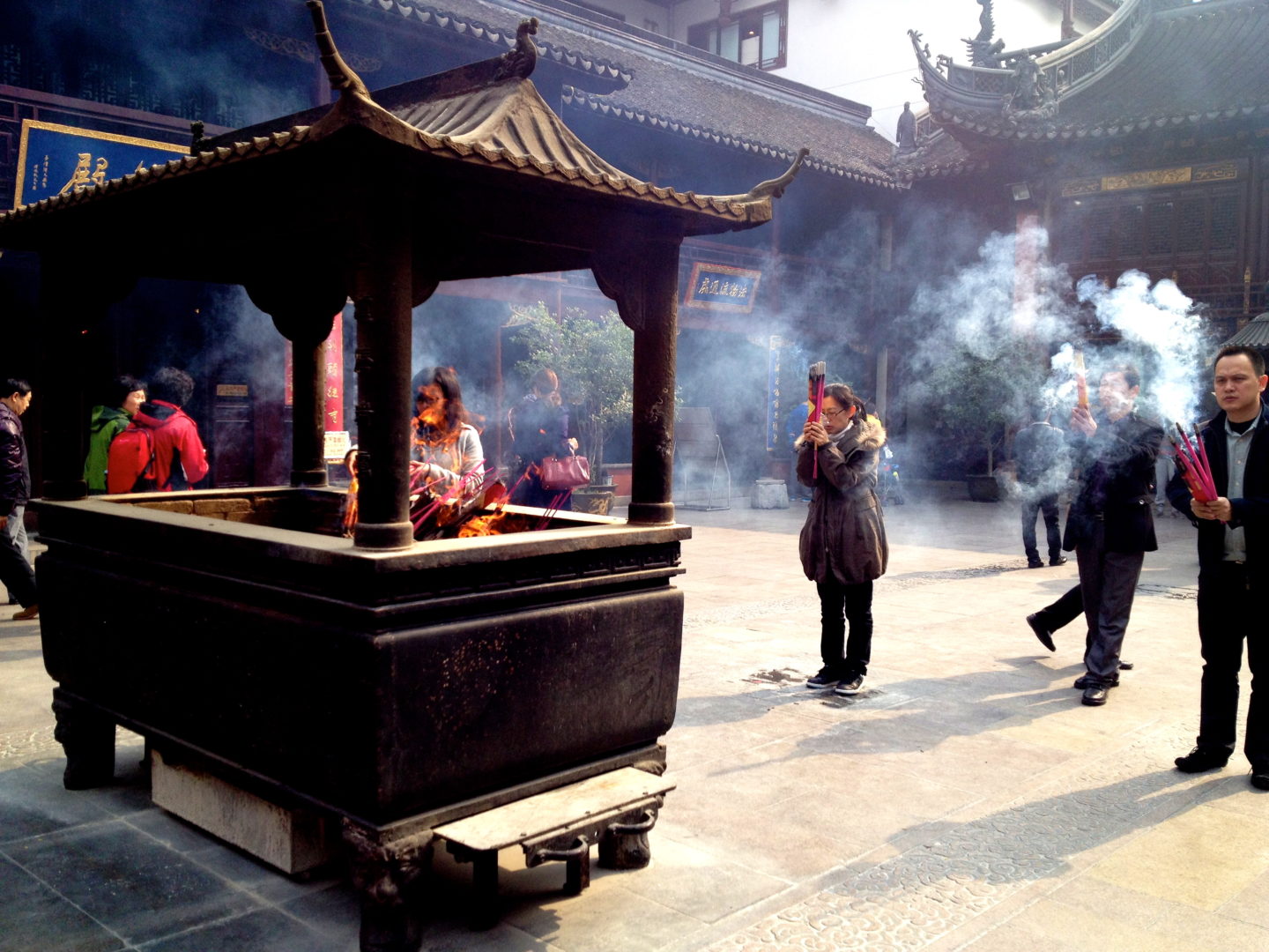 Buddhist Incense Burning, courtesy of Cara LaMotta