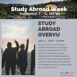 Study Abroad Week event flyer