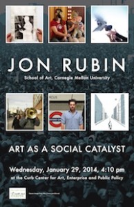 Jon Rubin event poster
