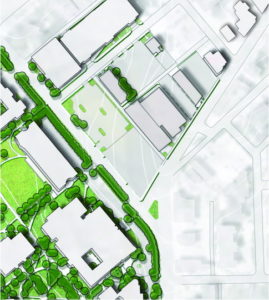 Image depicting the future Graduate Village neighborhood as described on the page