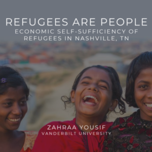 Zahraa Yousif Dagher’s Map the System project on refugee economic self-sufficiency in Nashville was selected to advance to the global finals.